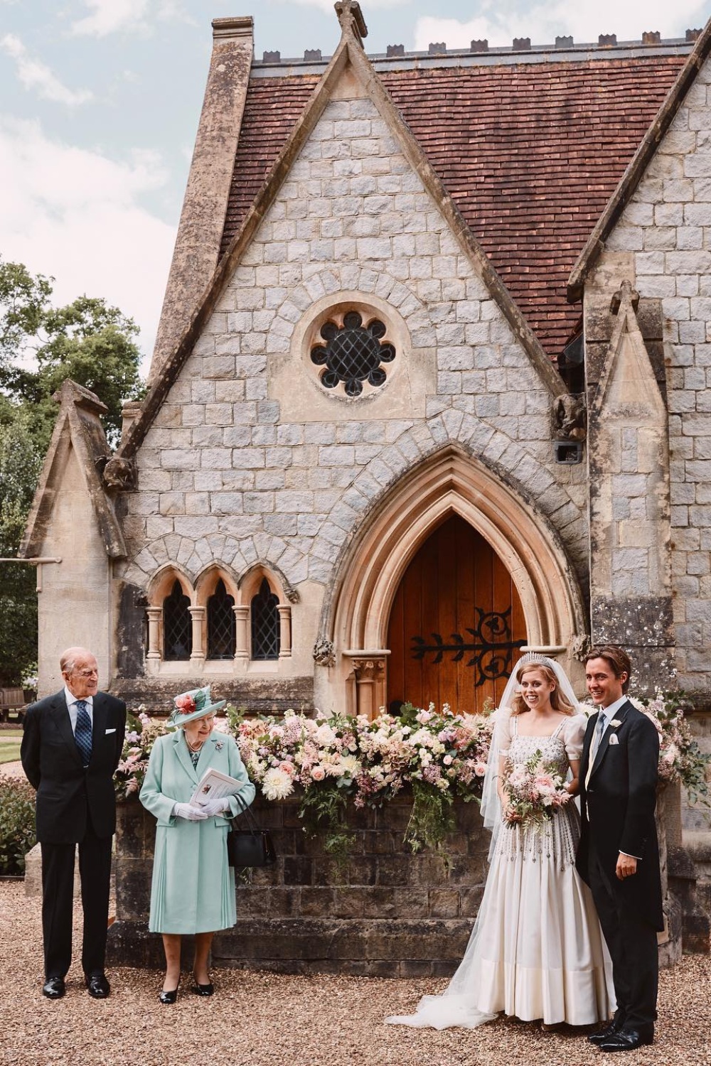 Princess Beatrice on her wedding day, 2020