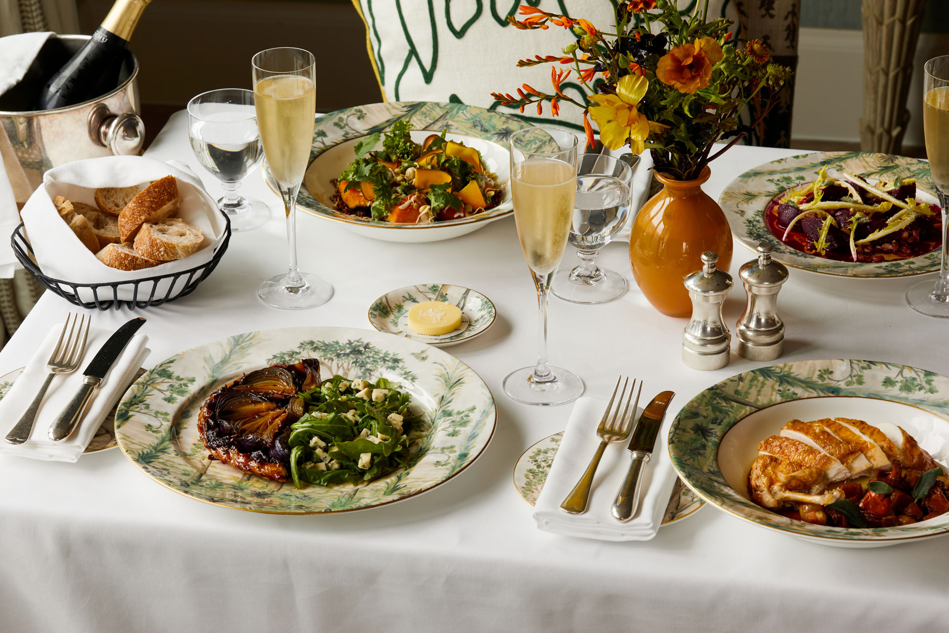 Food at Ham Yard's Frieze pop-up
