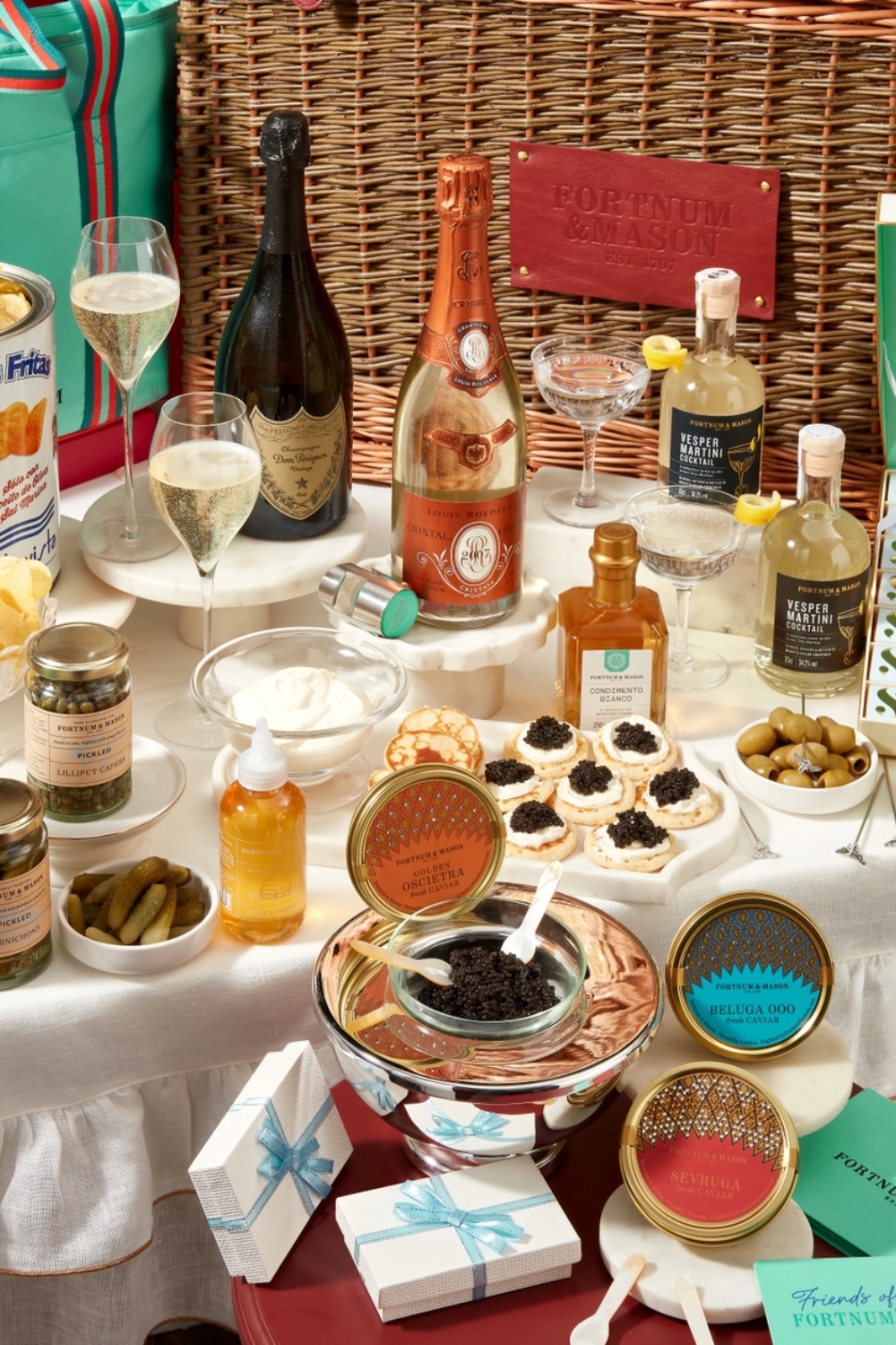 Fortnum & Mason Vintage Champagne & Caviar Experience Hamper