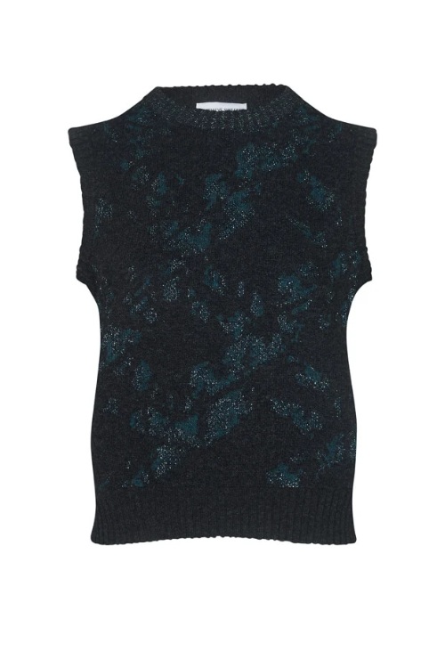 Genevieve Sweeney black knitted vest