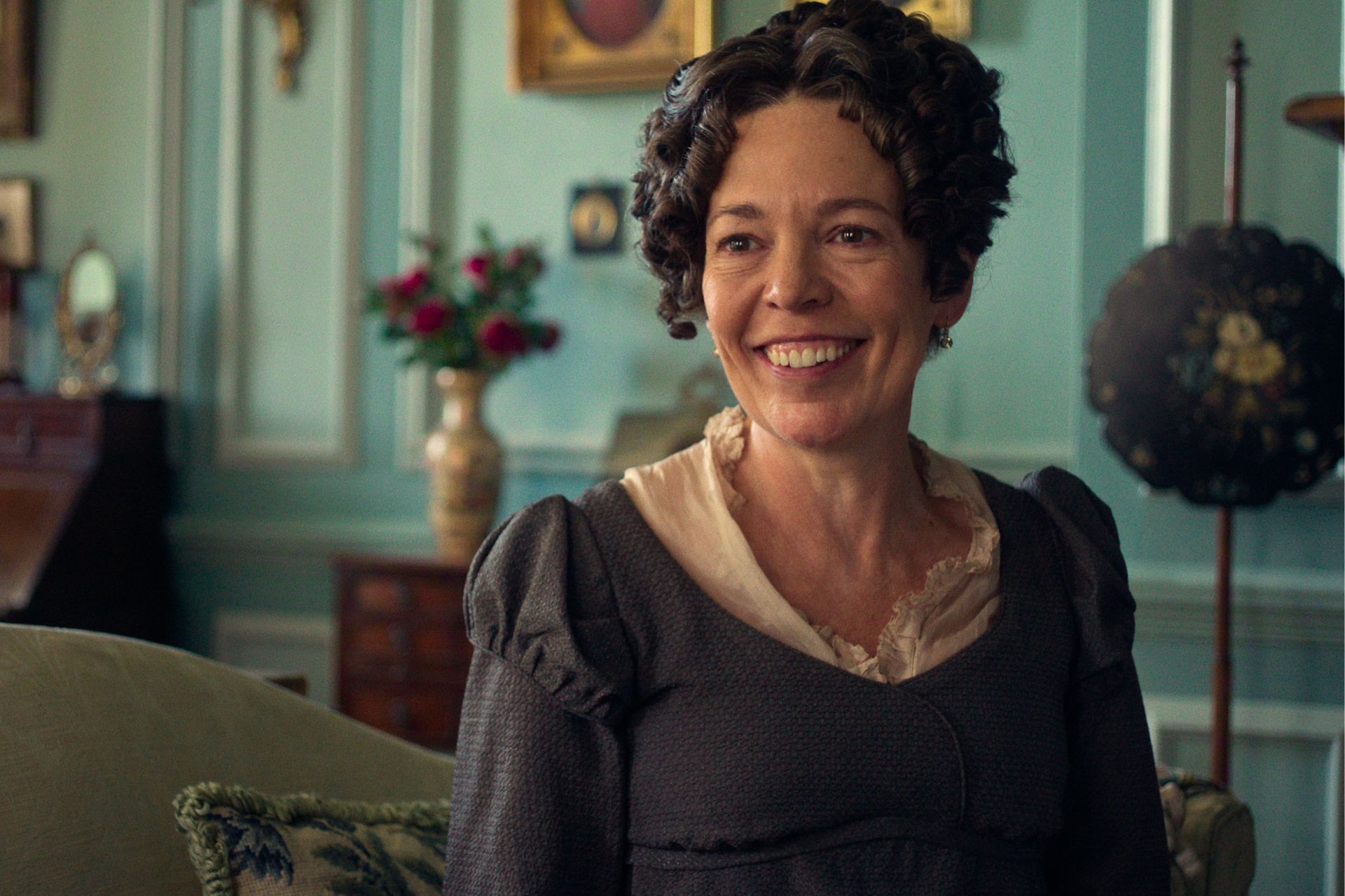 Olivia Colman as Mrs Bennett, Pride & Prejudice
