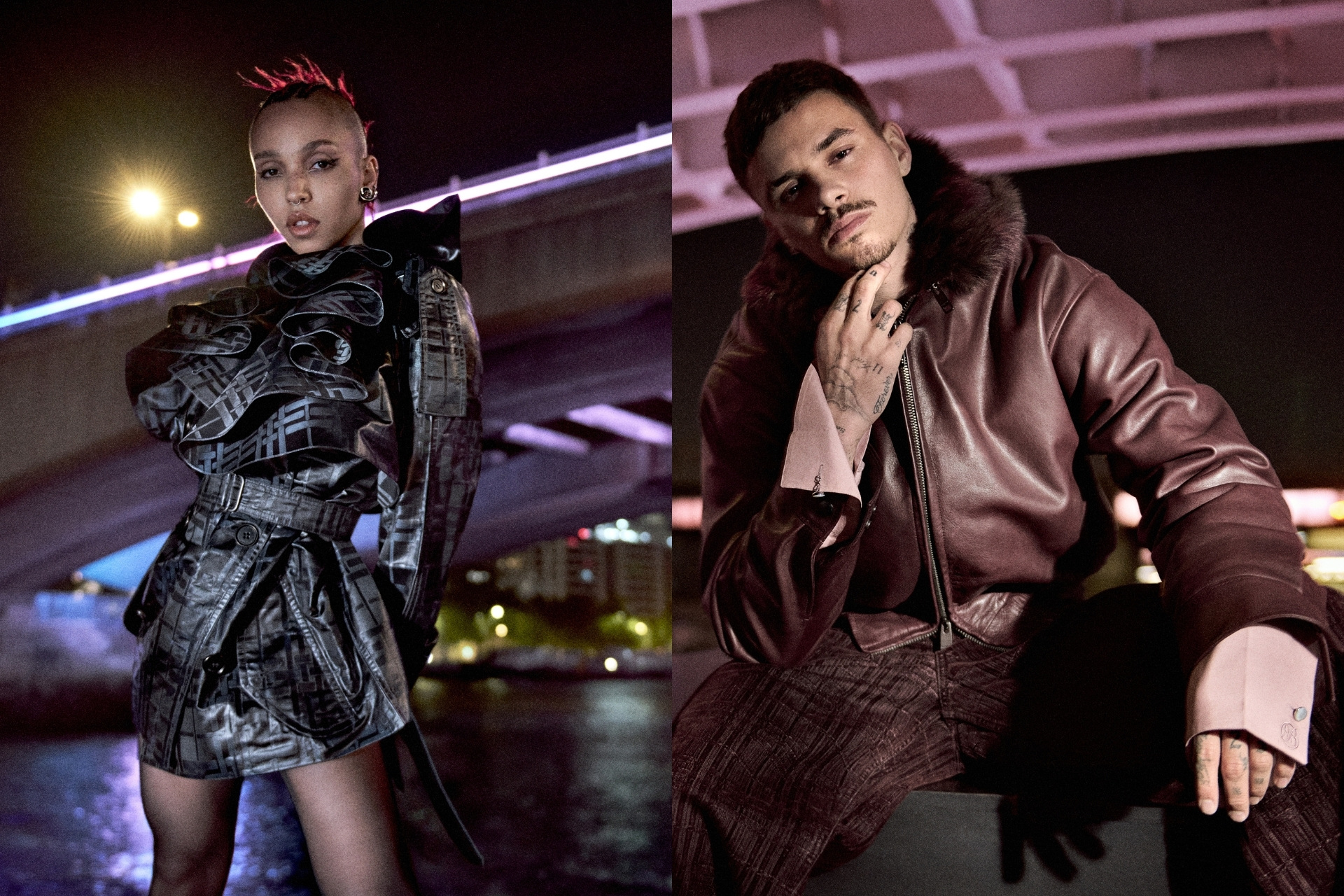 FKA twigs and Romeo Beckham for Burberry Winter 2026