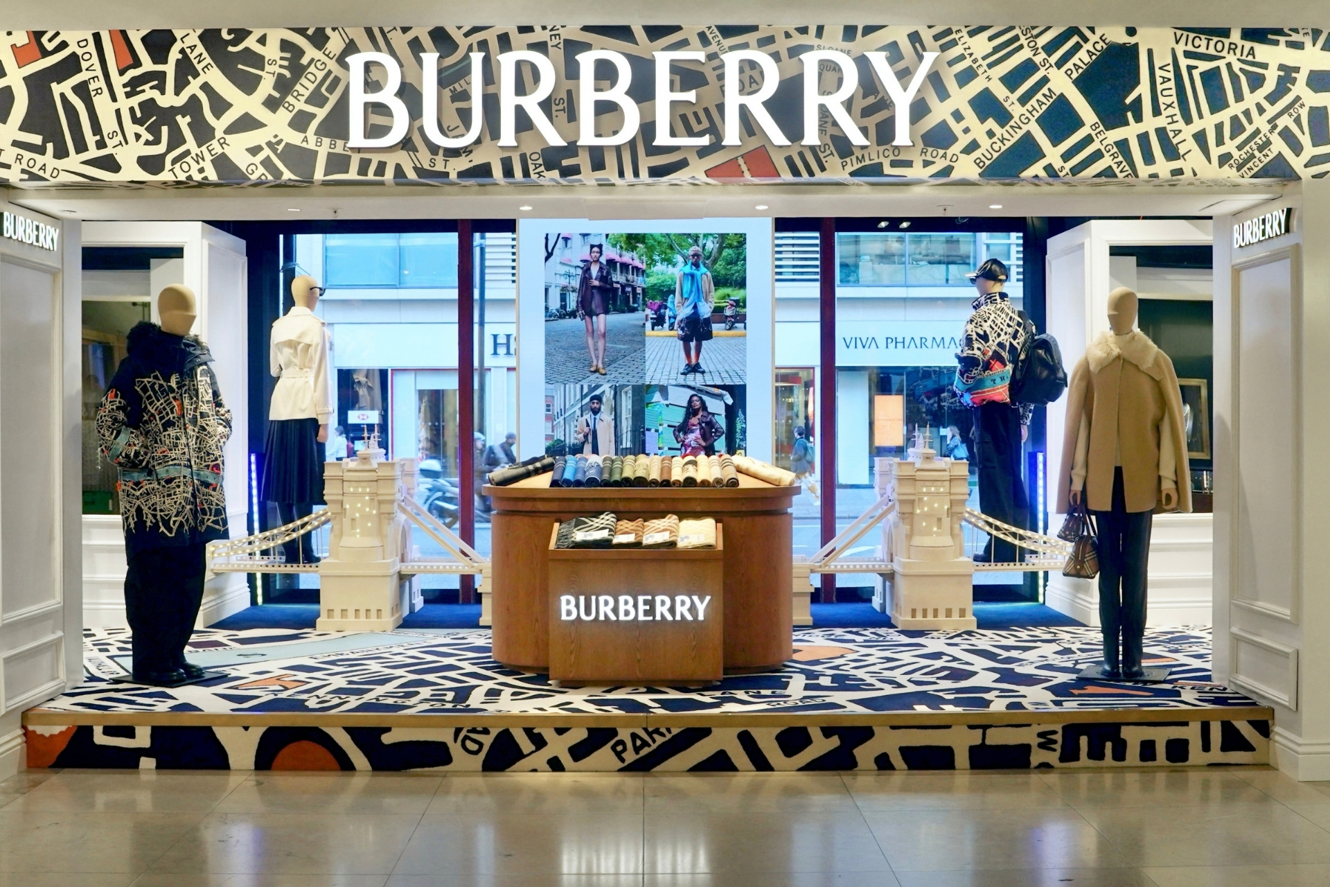 Burberry pop-up at Harrods