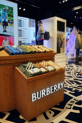 Burberry pop-up at Harrods