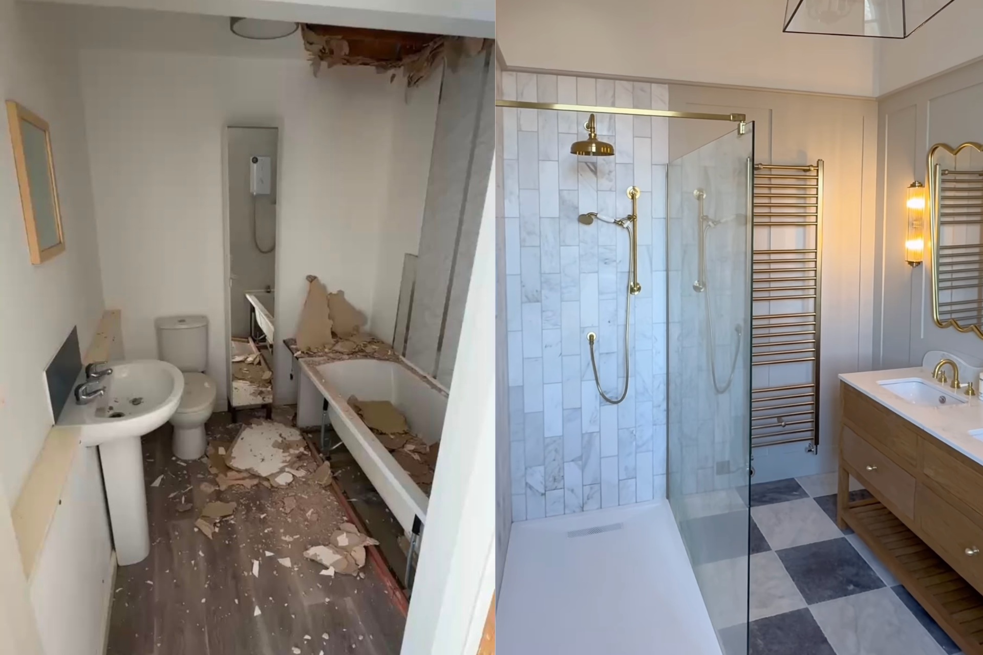 Jim Chapman Main Bathroom Before & After