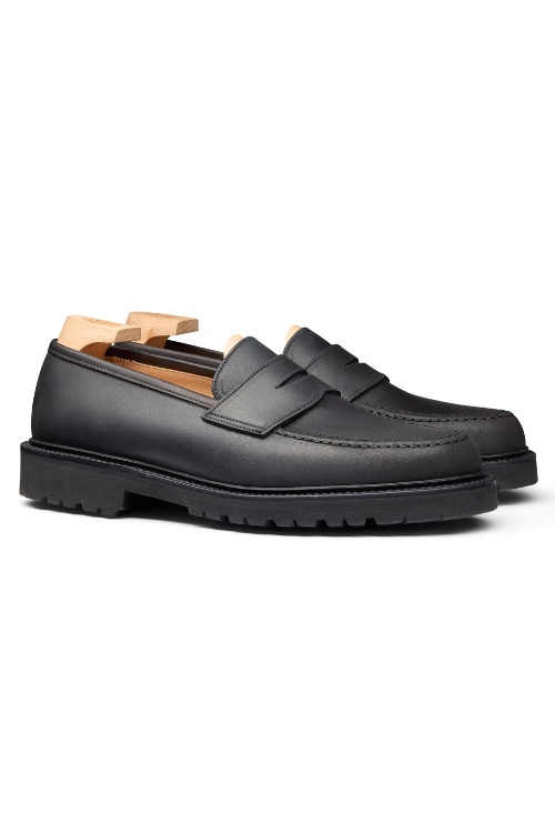 Crockett & Jones Boston 2 Black Rough-Out Suede