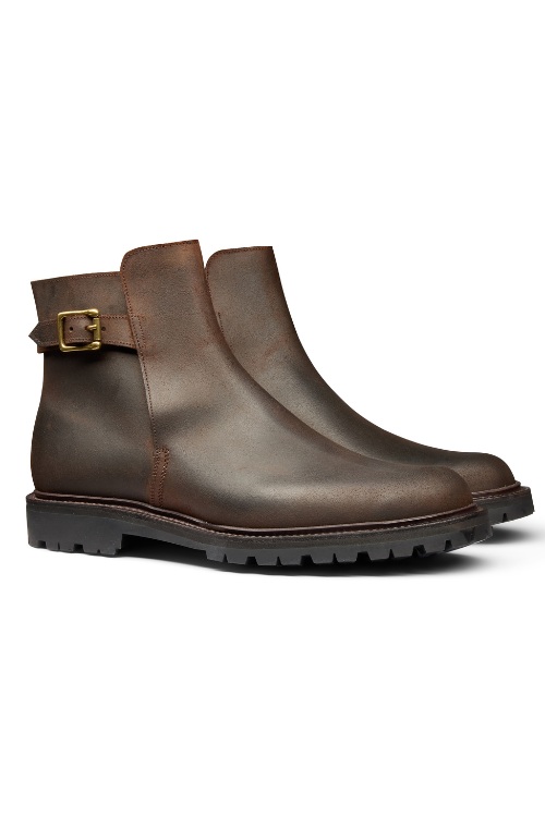 Crockett & Jones Hickstead 4 Dark Brown Rough-Out Suede