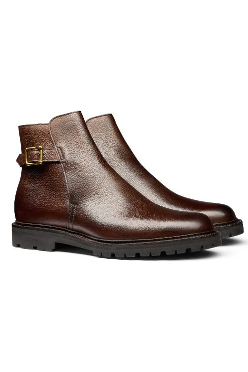 Crockett & Jones Hickstead 4 Dark Brown Scotch Grain