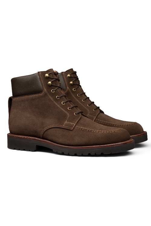 Crockett & Jones Vail Dark Brown Reverse Butt Suede