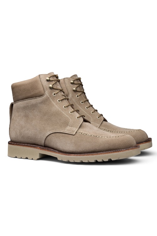 Crockett & Jones Vail Taupe Reverse Butt Suede