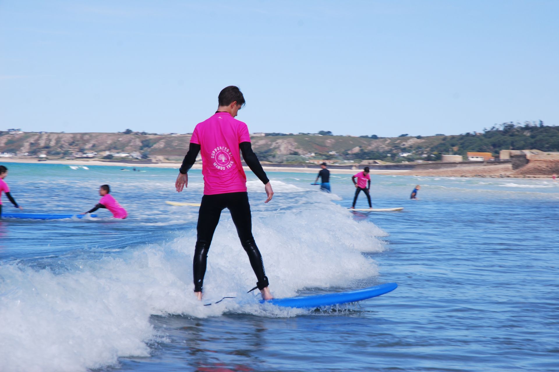 surfing in Jersey