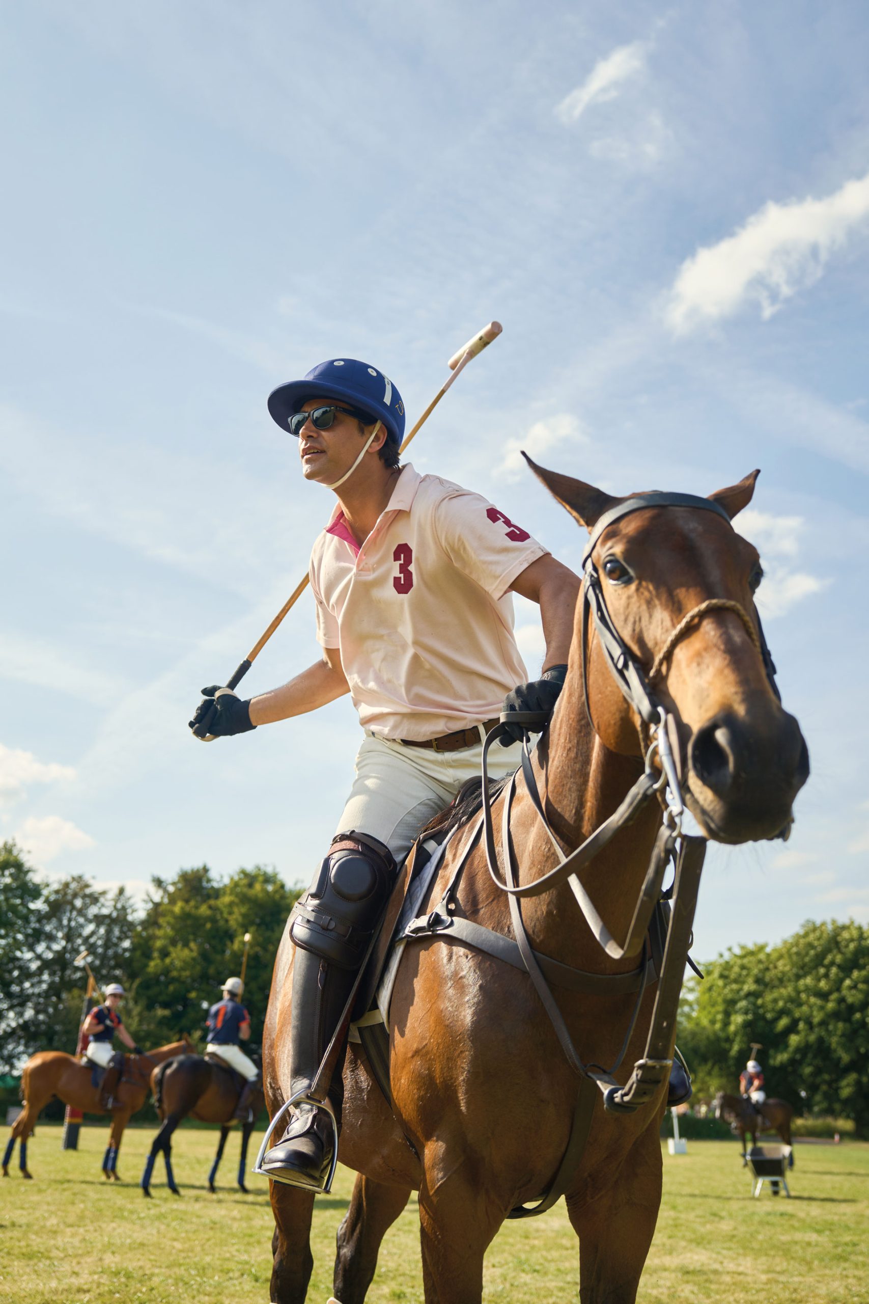 'Baz' in Disney's Rivals, playing polo
