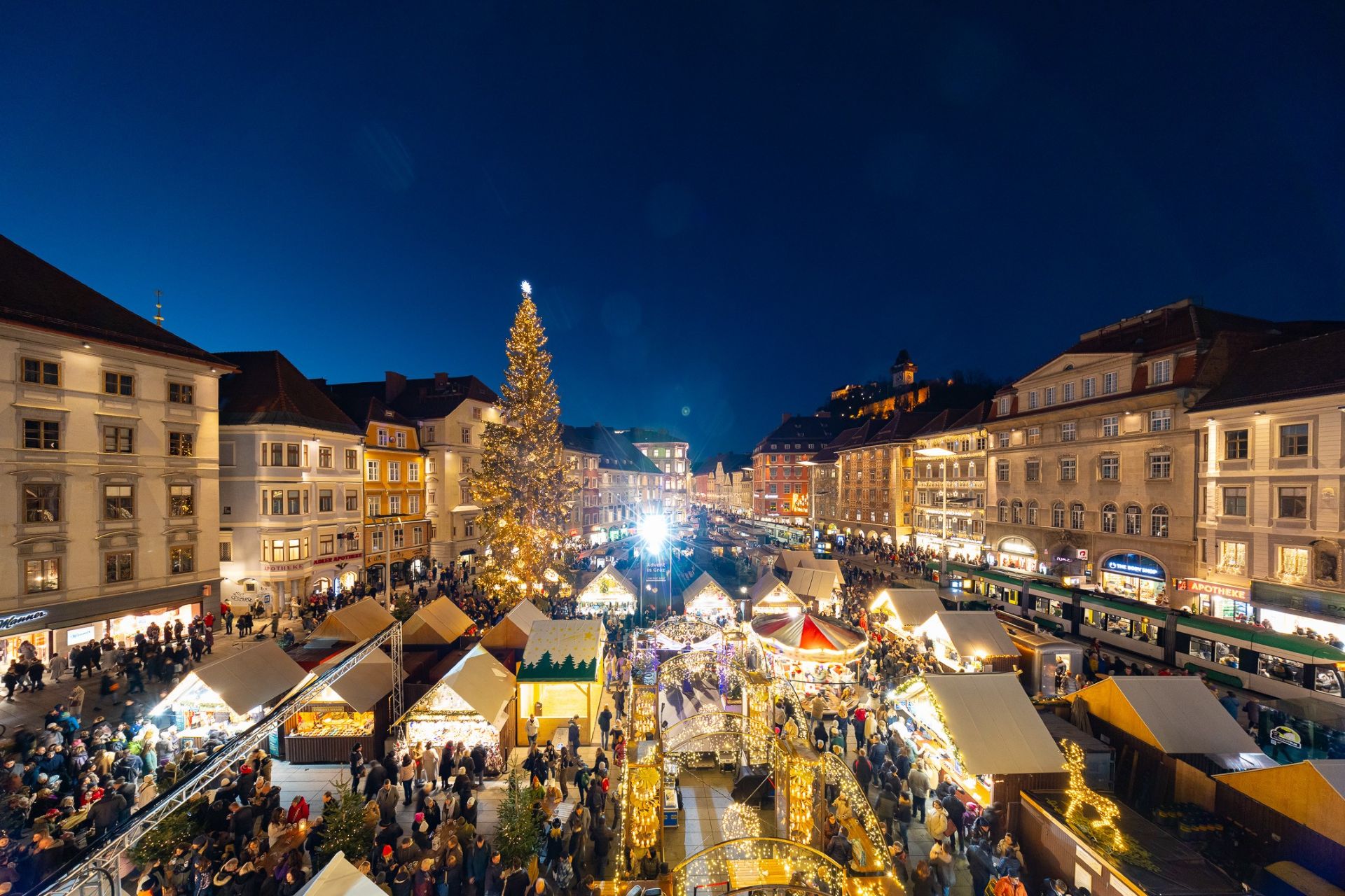 Christmas market on Graz's main square