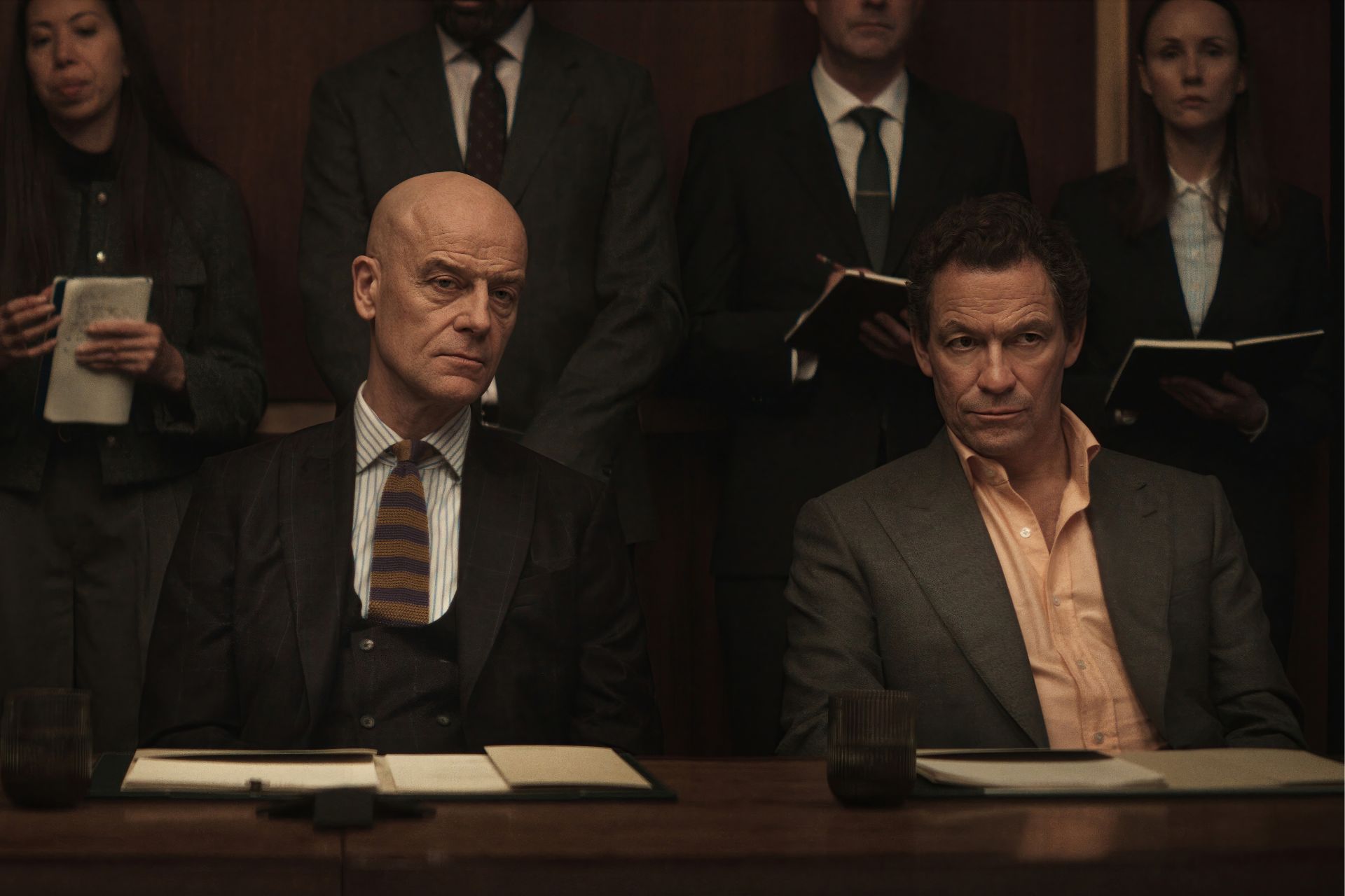Pip Torrens and Dominic West in WAR