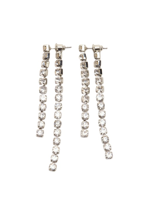 Phase Eight Silver Sparkle Layered Earrings