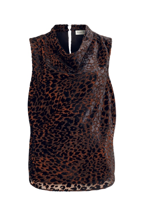 Phase Eight Lulu Leopard Print Cowl Neck Top