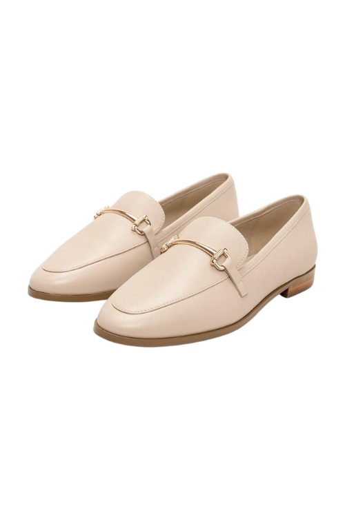 Phase Eight Leather Gold Detail Loafers