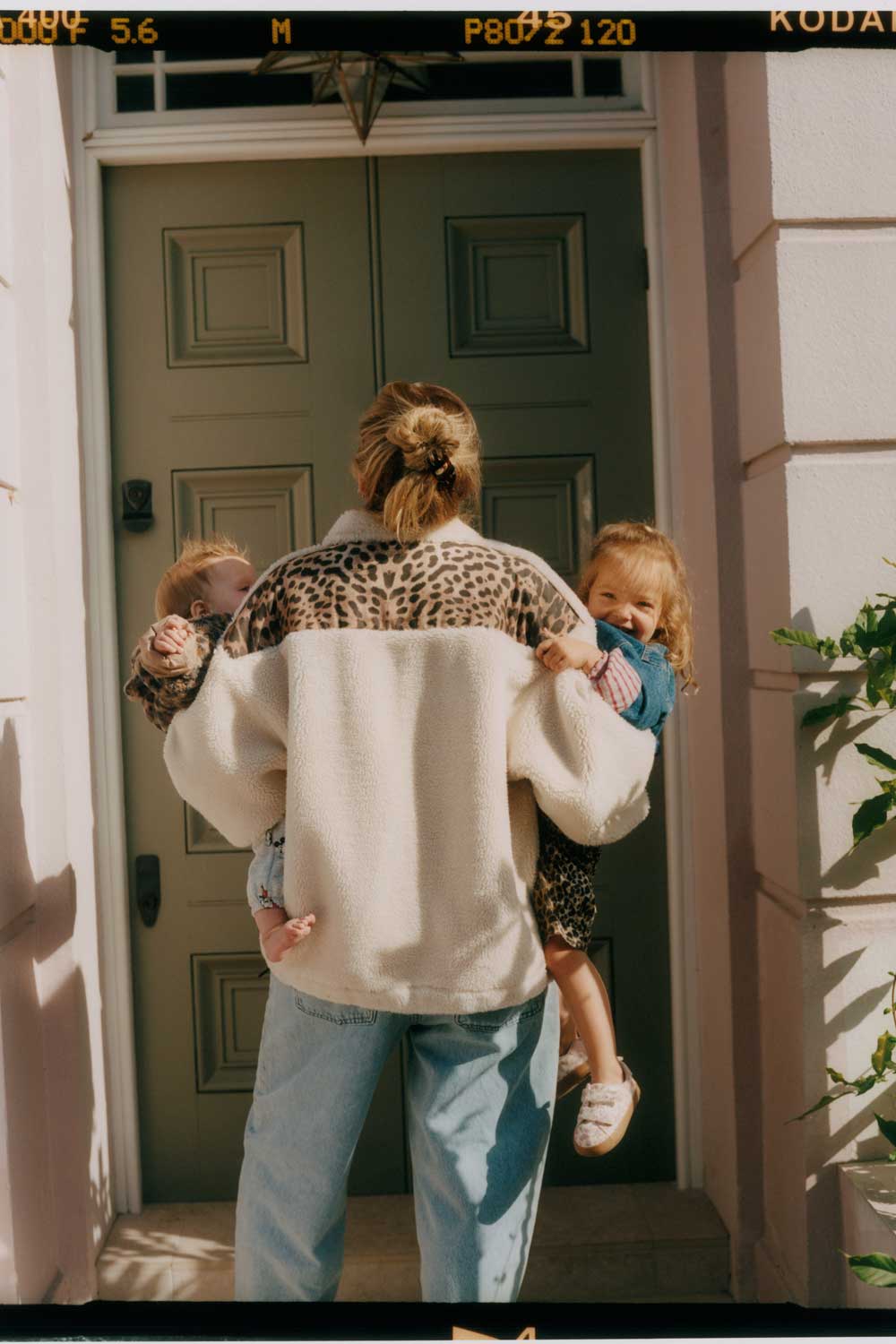 Fashion Designer Charlotte Simone with her two children