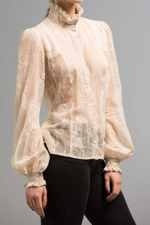 Judy R Clark lace shirt