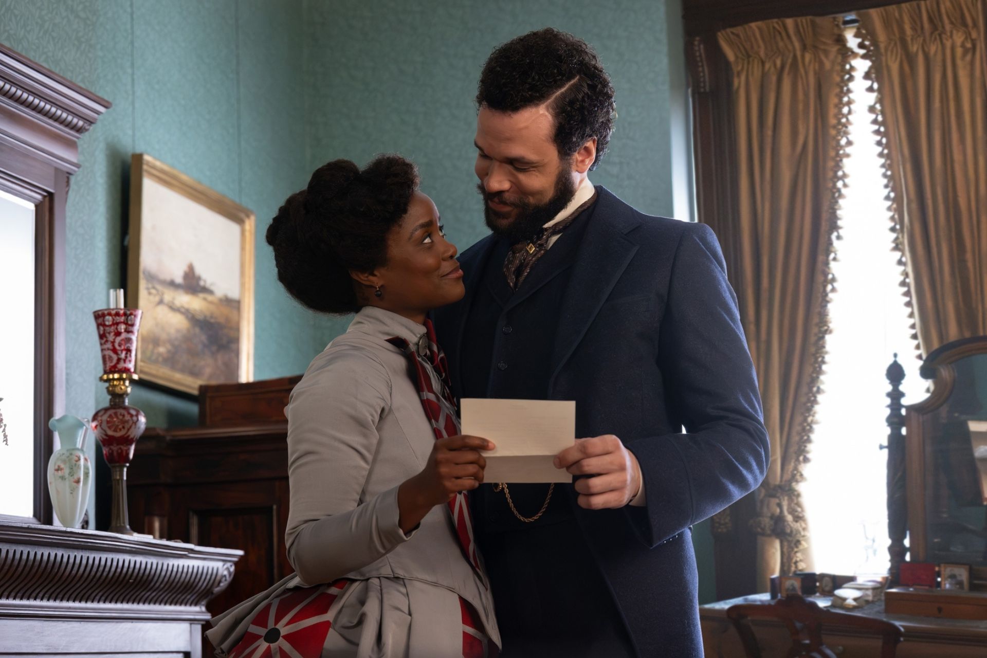 Denée Benton and Jordan Donica in The Gilded Age
