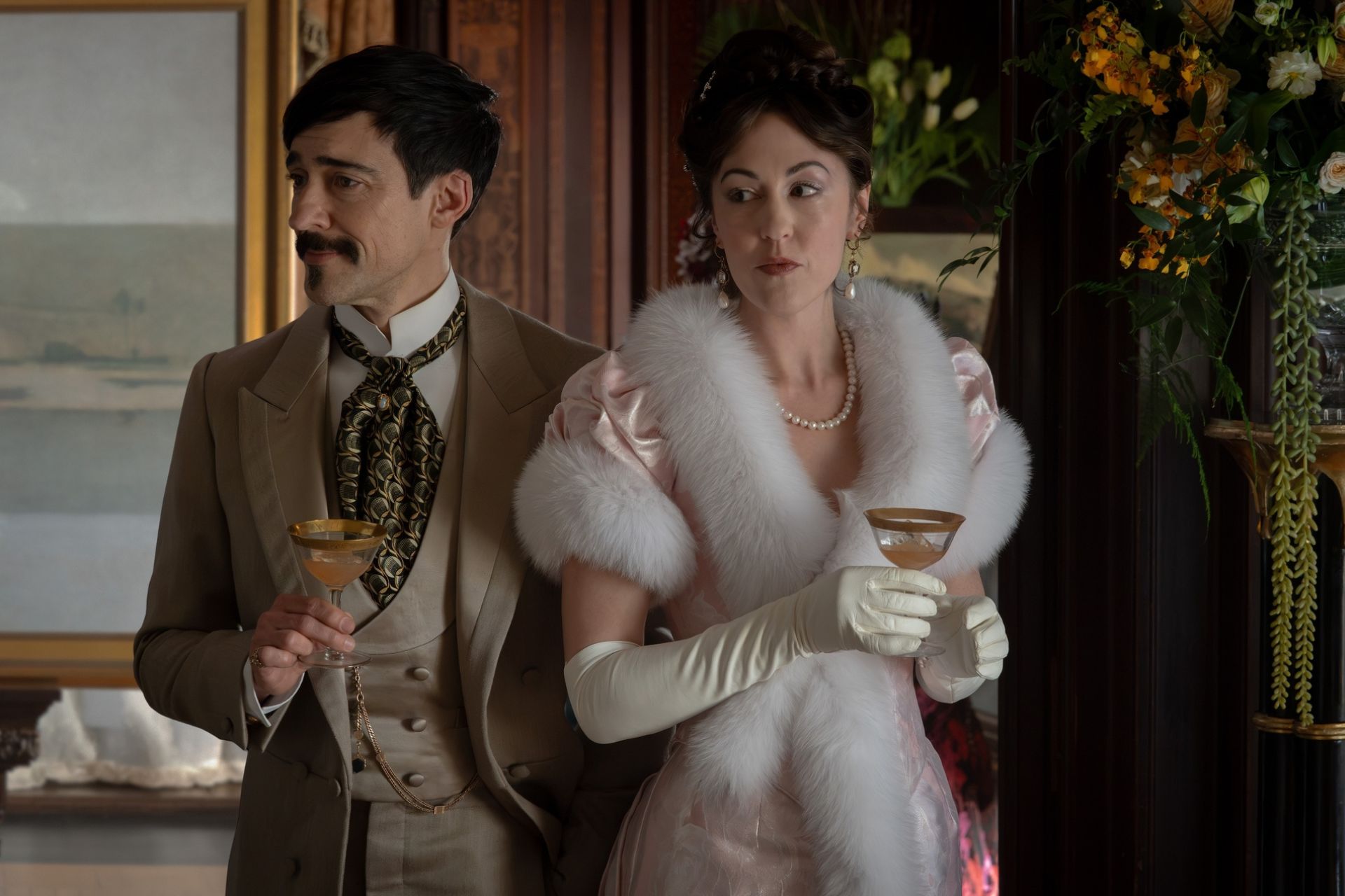 Blake Ritson and Kelley Curran in The Gilded Age