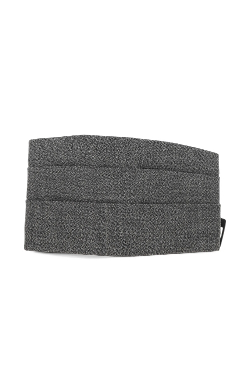 The Erose Pleated-Design Wool Belt