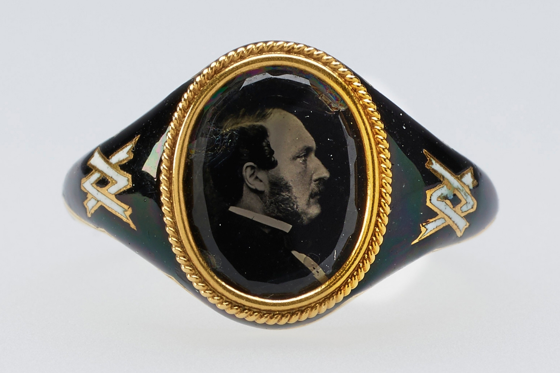 Mourning Ring for Prince Albert, 1861, attributed to John Jabez Edwin Mayall (c) Royal Collection Enterprises Limited 2026, Royal Collection Trust