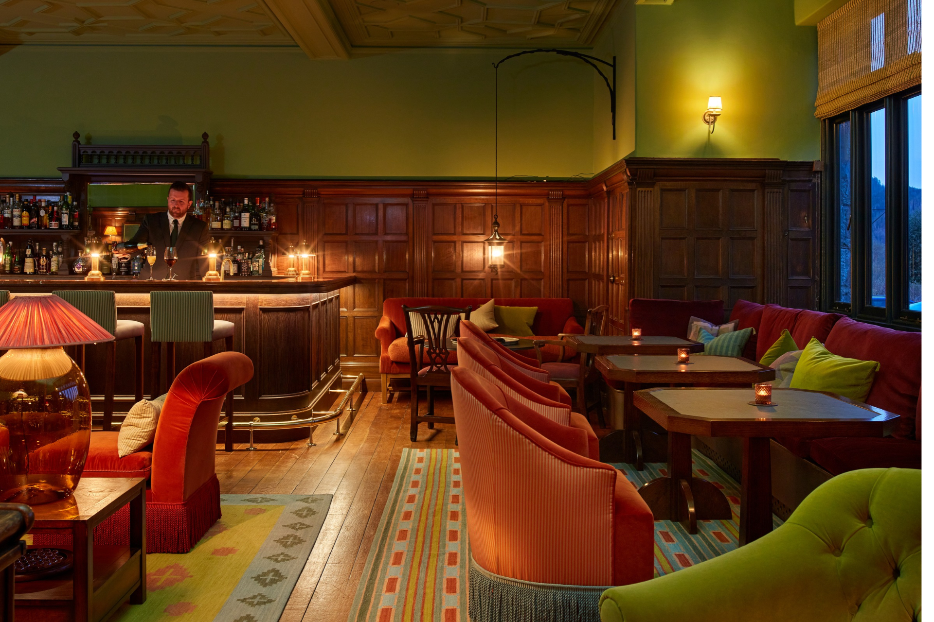 The restaurant at Penmaenuchaf hotel