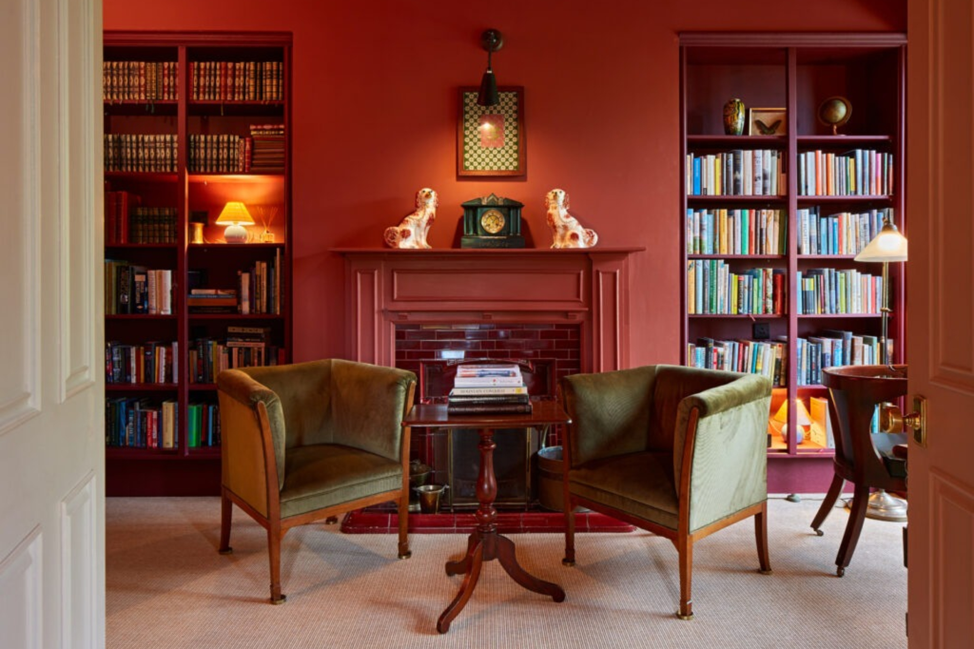 The library at Penmaenuchaf hotel
