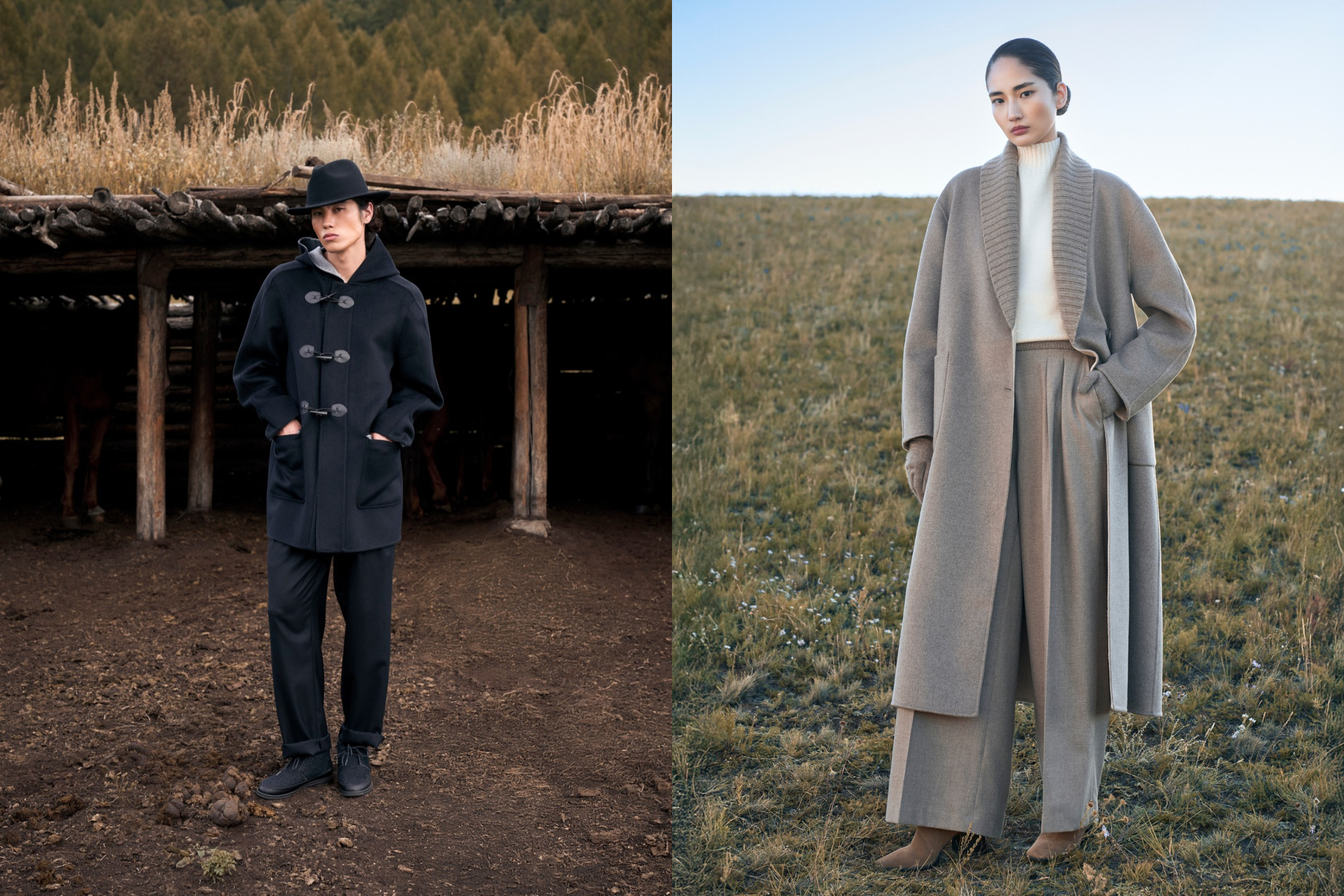 Two models in GOBI Cashmere