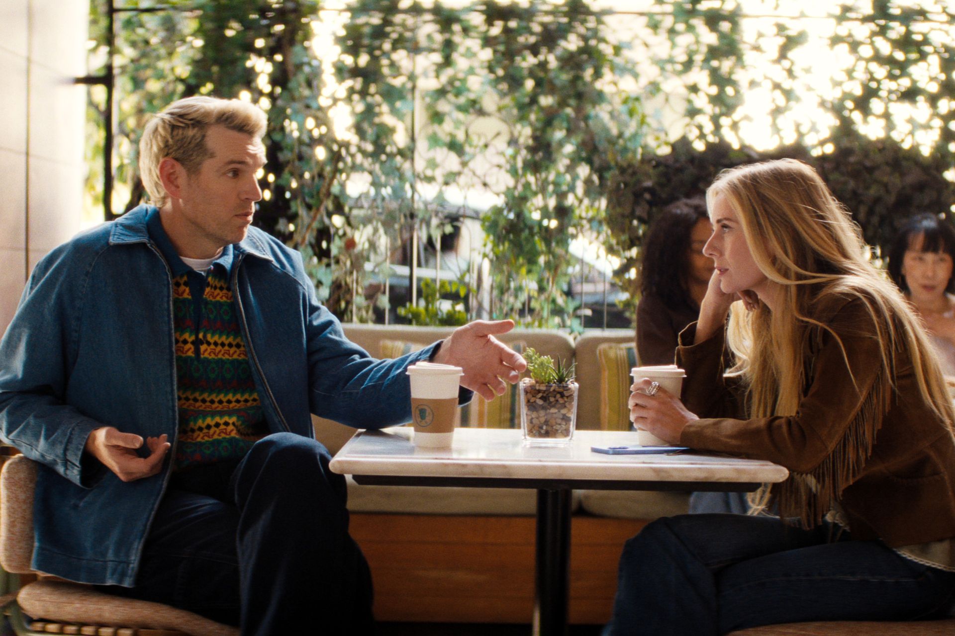 Nobody Wants This. (L to R) Timothy Simons as Sasha, Justine Lupe as Morgan in episode 304 of Nobody Wants This. Cr. Courtesy of Netflix © 2026