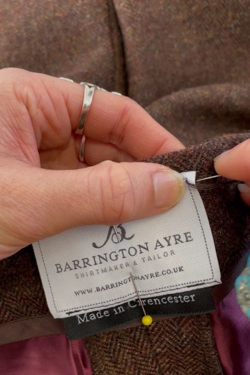 Barrington Ayre Tailor label
