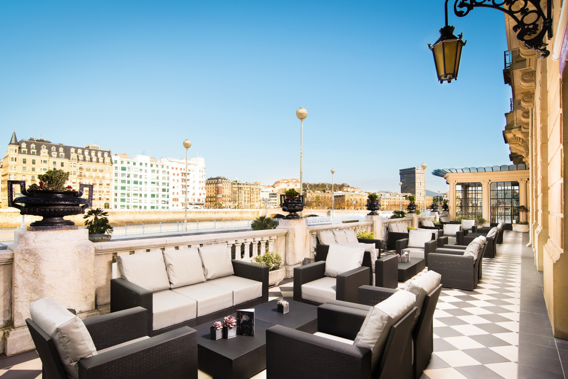 The balcony at Hotel Maria Cristina